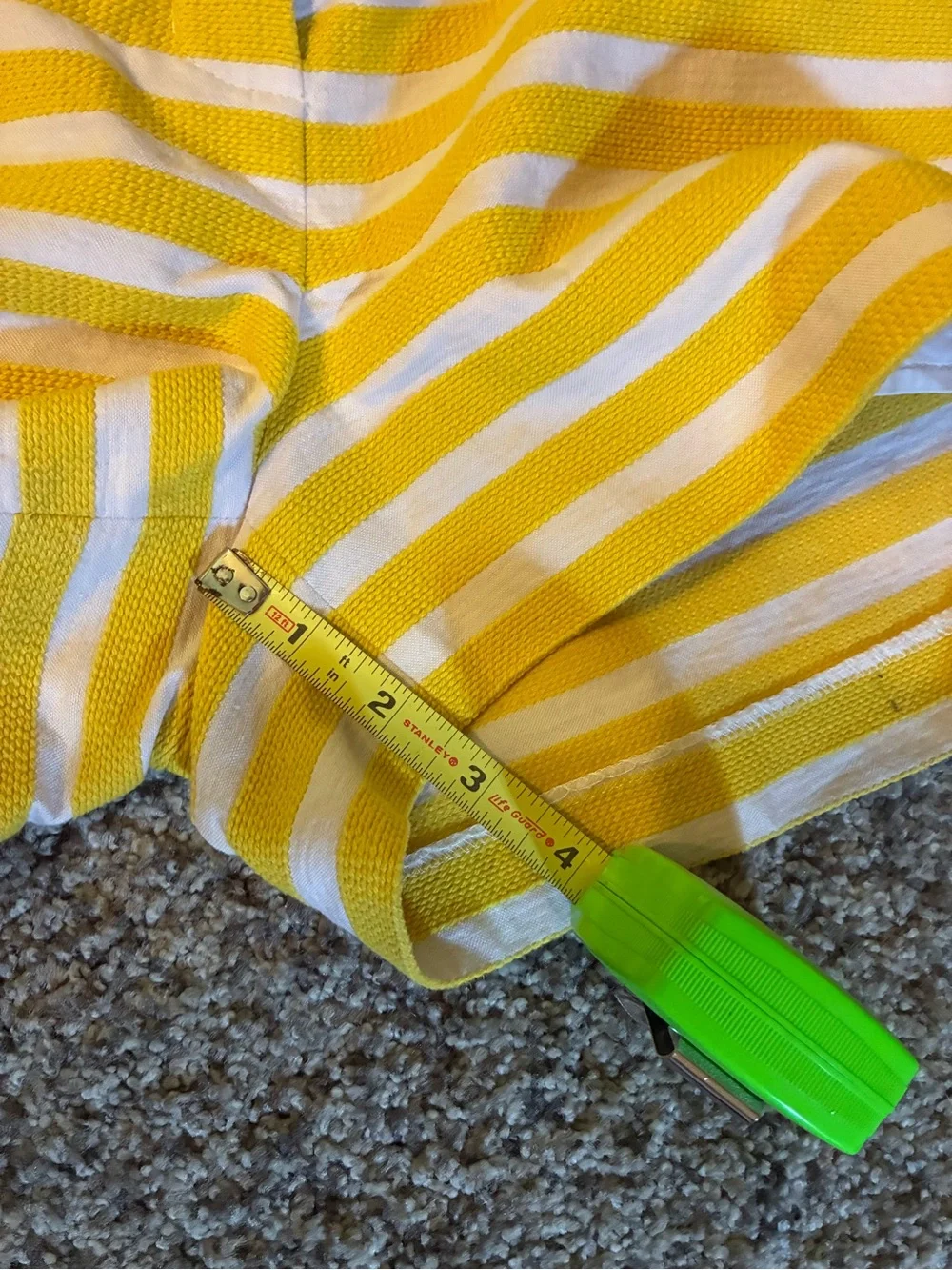 J. Crew Yellow and White Striped Women’s Shorts